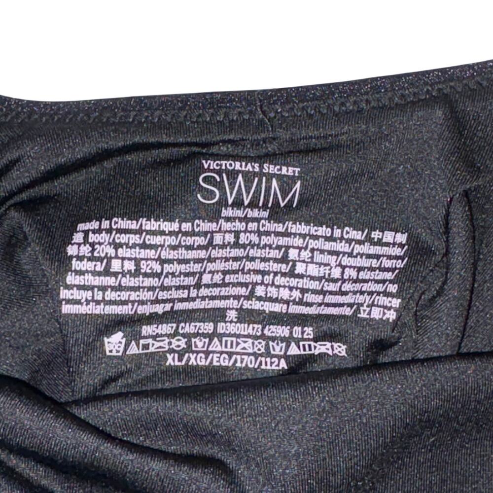 Victoria Secret Archives Chains Scoop Black One-Piece Swimsuit XL EUC - Picture 4 of 9